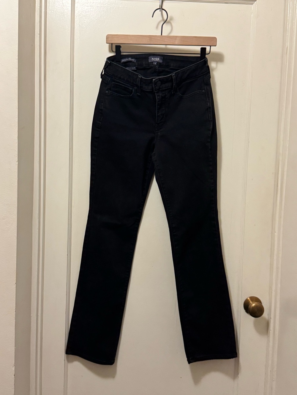 NYDJ Black Flare & Wide Leg Jeans